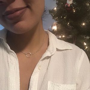 Sterling silver ring necklace